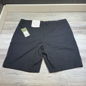 NWT Goodfellow & Co Men's Tech Shorts Black Adjustable Waist 9" Inseam Size 34